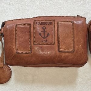 Harbour 2nd Luna Brown Leather Crossbody / Belt Bag – Cognac Leather 7"x5"